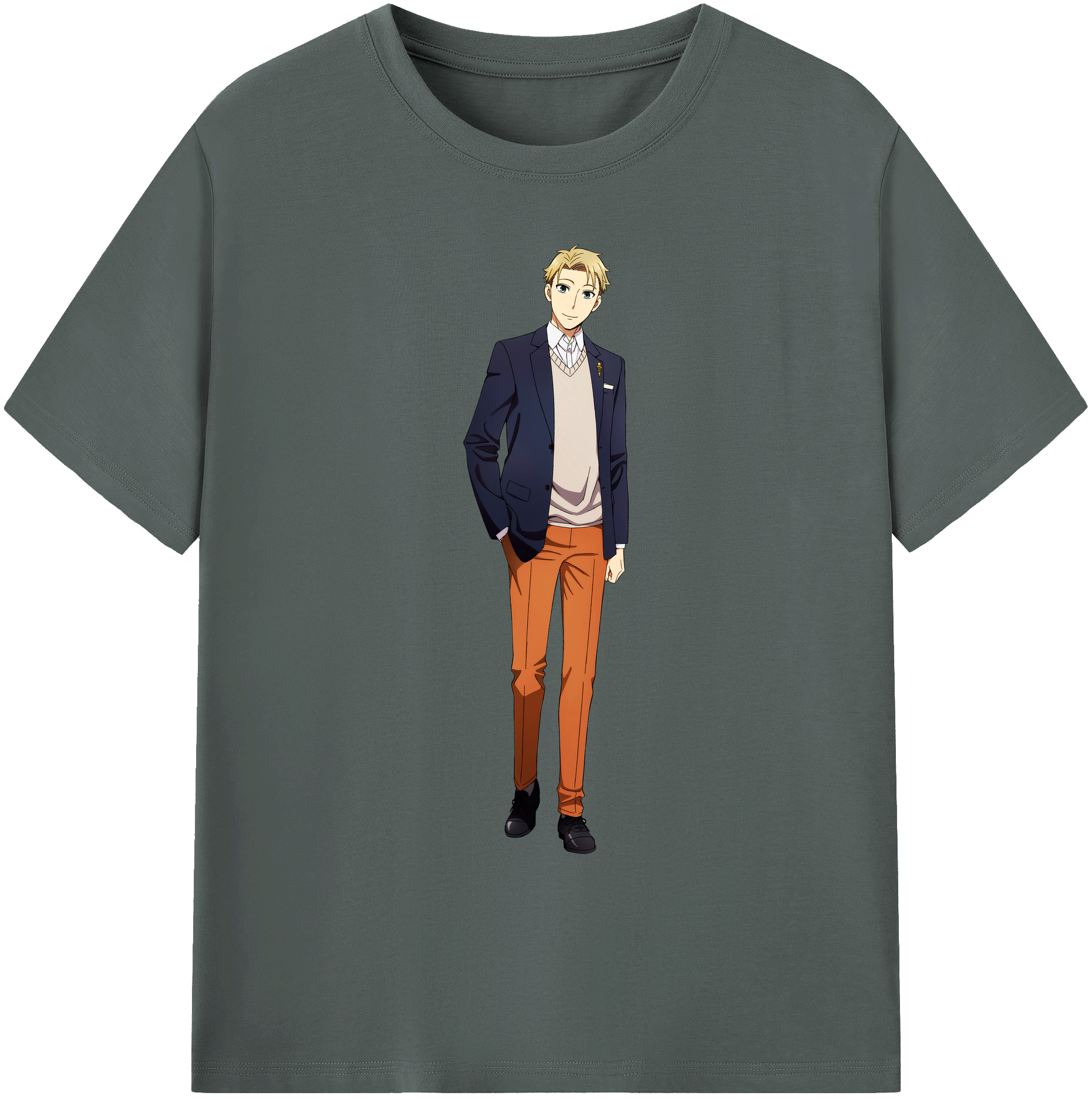 （画像用） SPY×FAMILY间谍家家酒 綿100％ メンズ半袖Tシャツ｜肌触りやわらか＆通気性